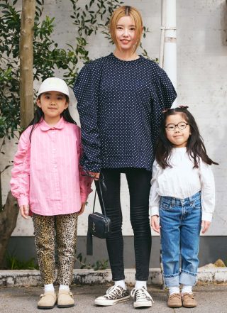 プチプラMIXな姉妹コーデが可愛い！ 辛口レオパード柄で家族リンク